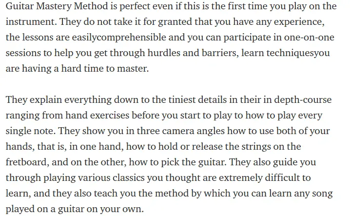 Guitar Mastery Method Review 02