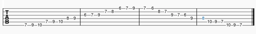 B Harmonic Minor - D Shape