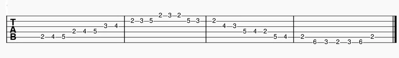 B Harmonic Minor - G Shape