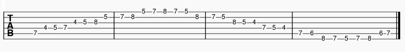 E harmonic Minor - A Shape
